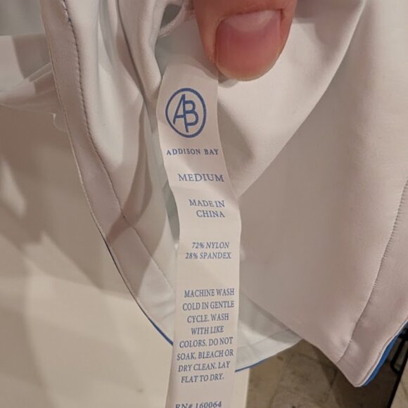 RARE HTF Tuckernuck Addison Bay Rally Tennis Dress M NWT Super White Cerulean - Picture 14 of 14